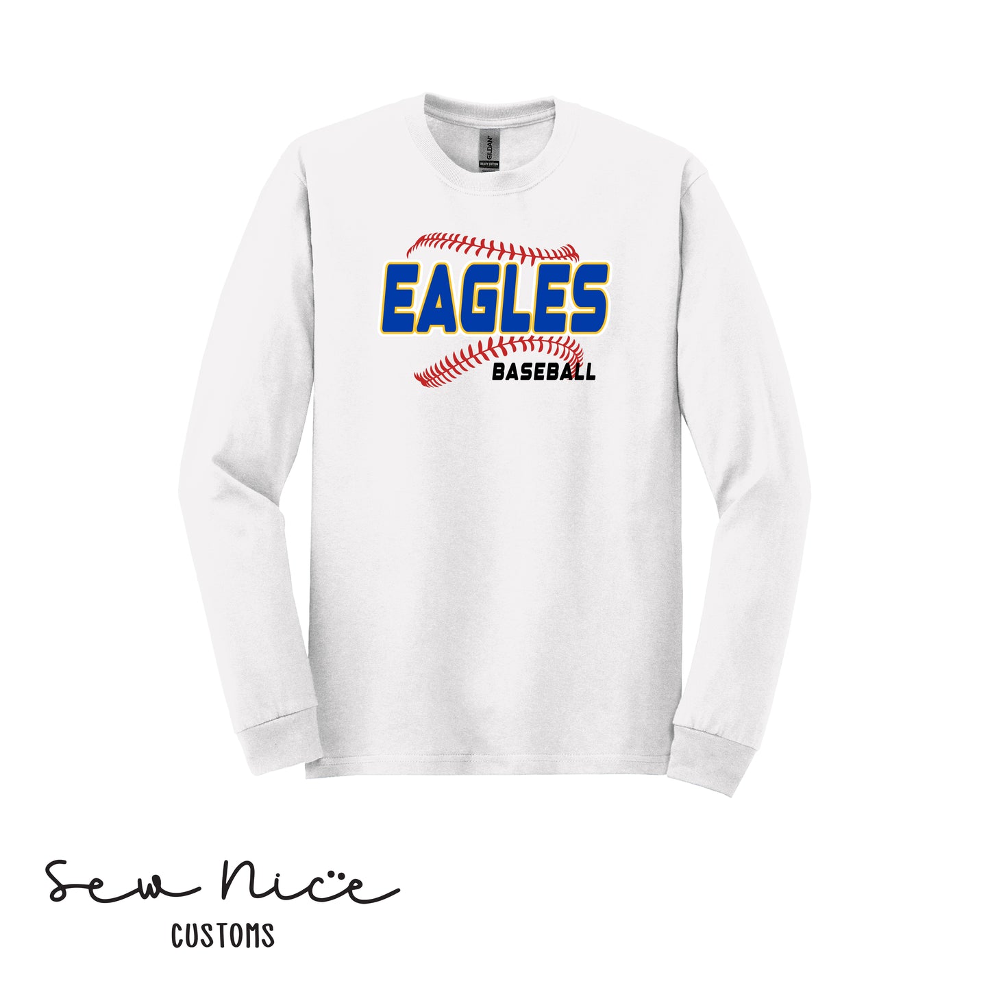 EAGLES Seam Design- Unisex Adult/Youth Long Sleeve Shirt