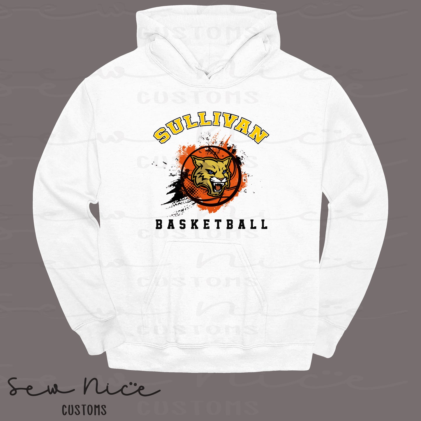 Splatter Sullivan Basketball-Unisex Adult/Youth Hoodie