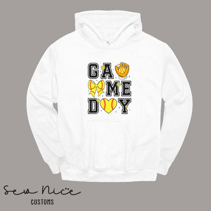 Game Day-Softball- Unisex Hoodie