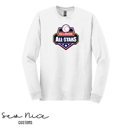 Fallbrook All Star Logo- Unisex Cotton Long Sleeve Shirt