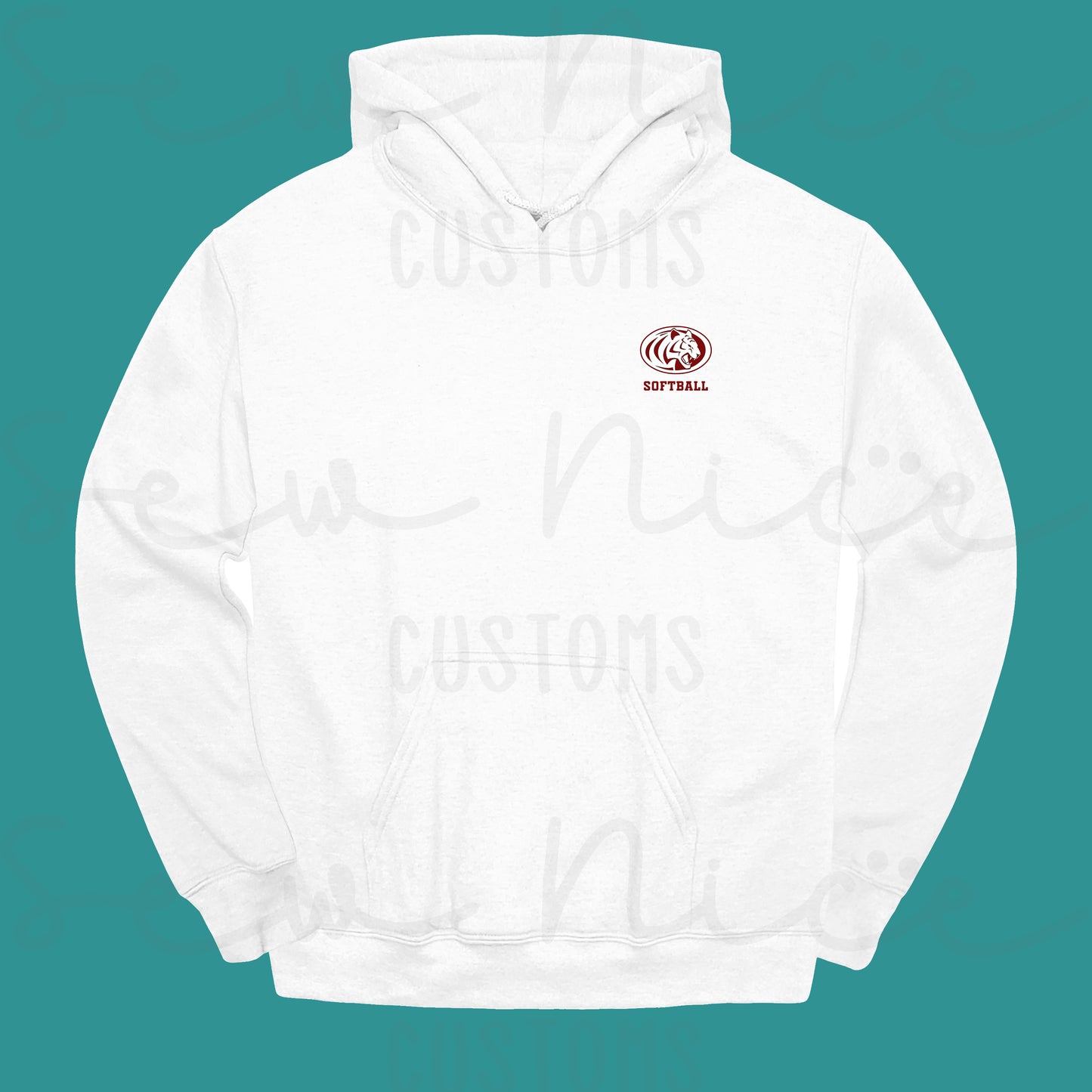 ECHS Embroidered Logo Softball- Unisex Adult/Youth Hoodie