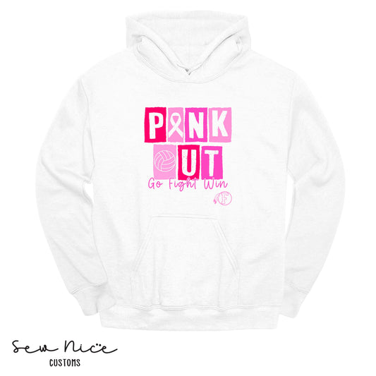 PINK OUT- Go Fight Win- FHS Volleyball -Unisex Adult/Youth Hoodie