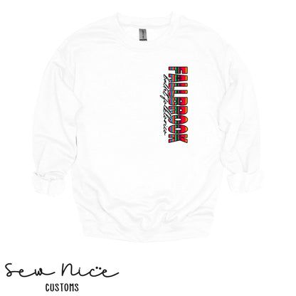 Fallbrook Serape Side Design- Unisex Adult/Youth Crewneck Sweatshirt