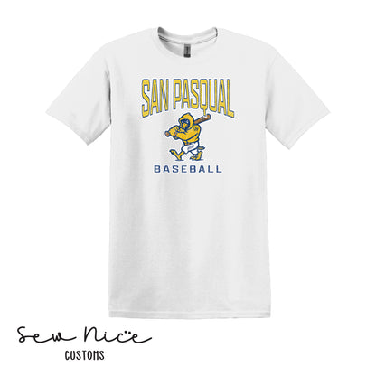 San Pasqual Baseball Mascot- Unisex Adult/Youth T-Shirt