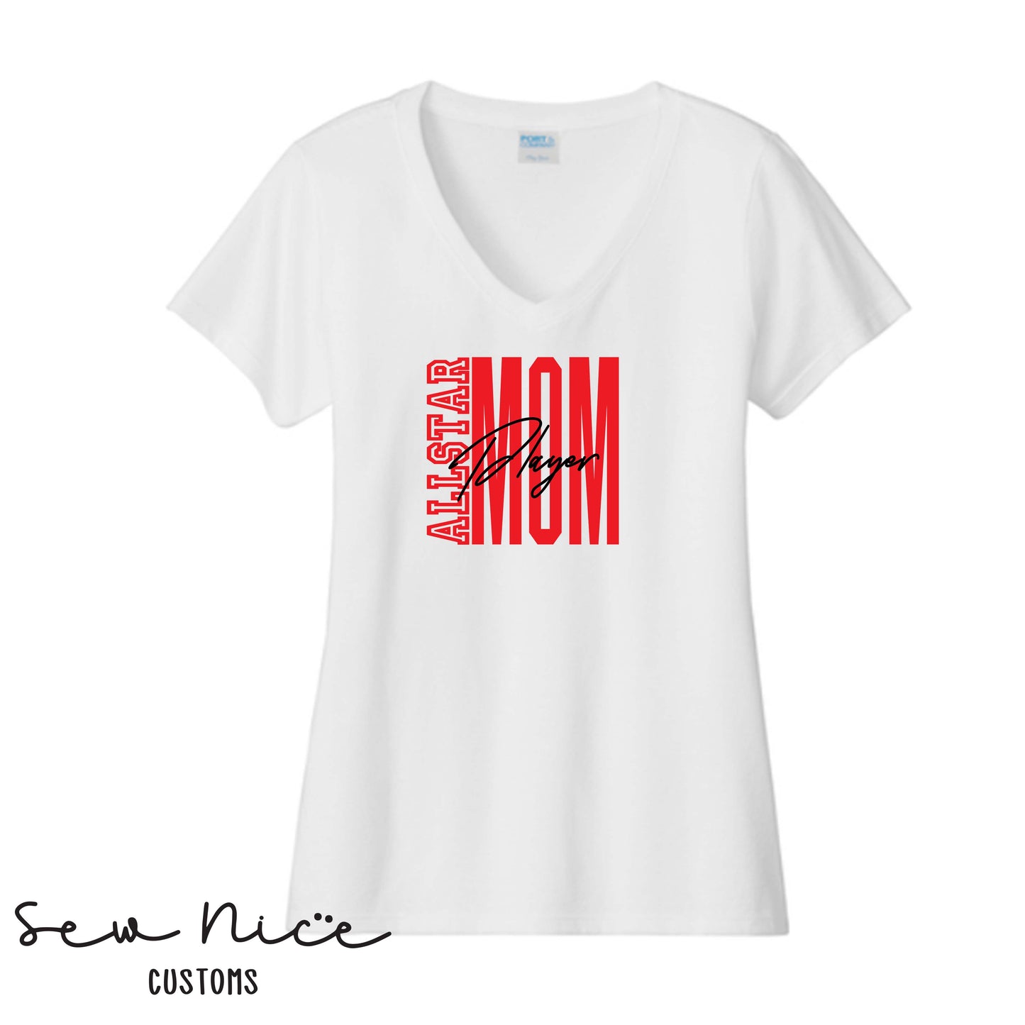 FYB All Star Mom- Ladies V-Neck
