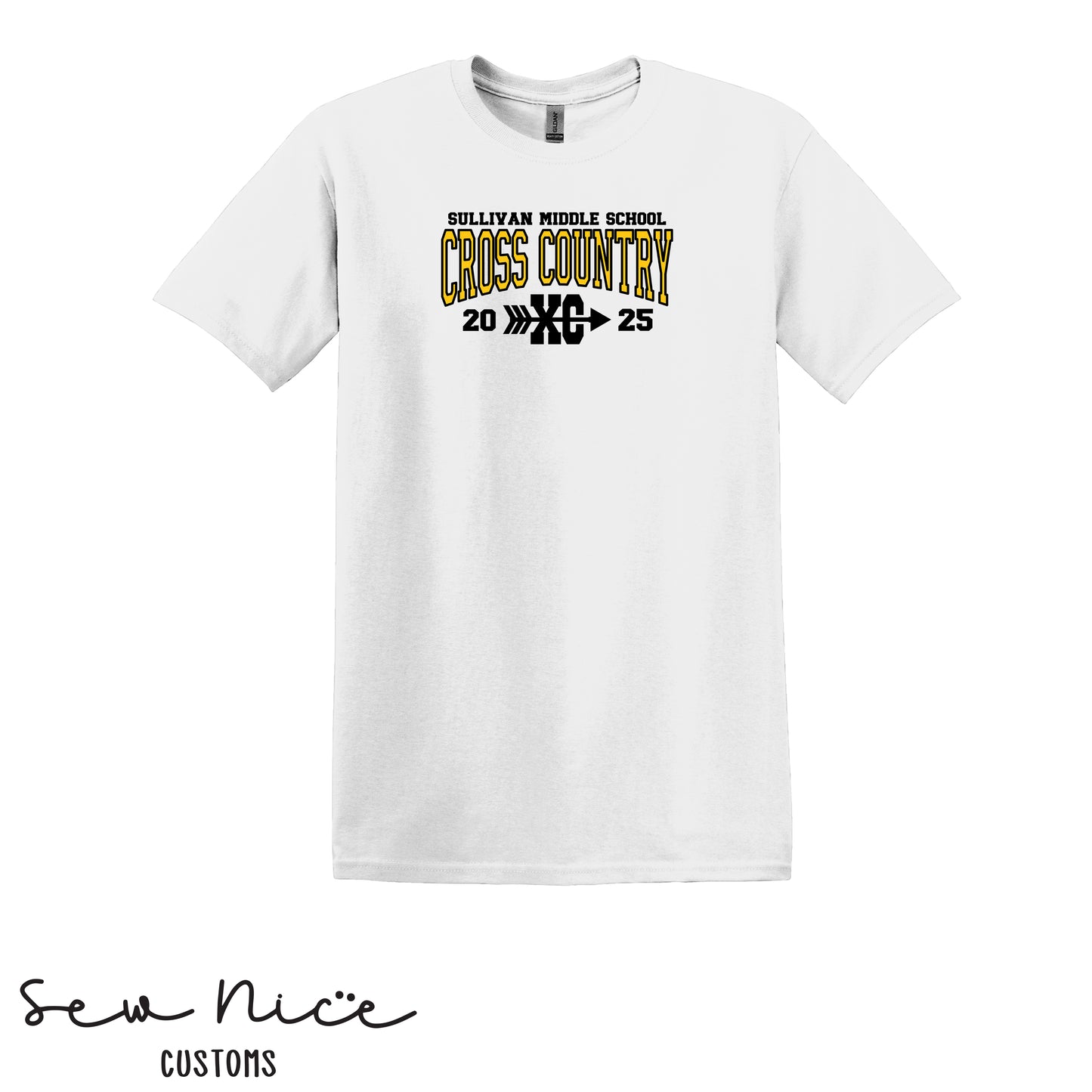 Sullivan Middle School Cross Country XC- Unisex Adult/Youth T-Shirt