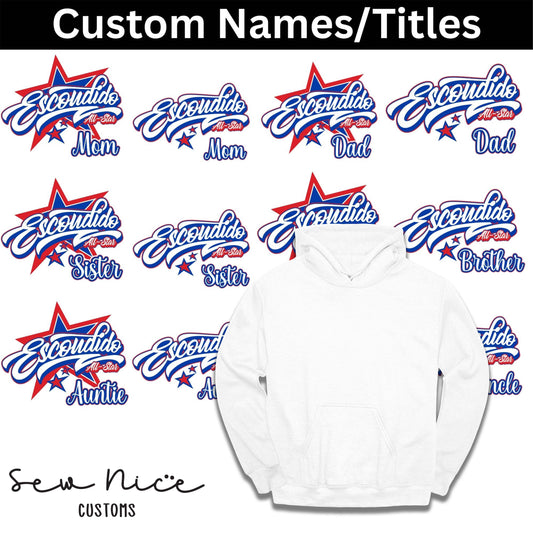 CUSTOM Name/Title Escondido Logo- Unisex Hoodie