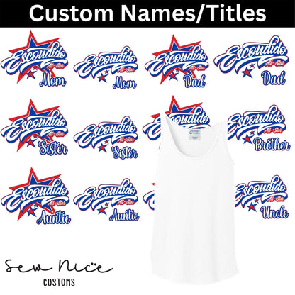 CUSTOM Name/Title Escondido Logo- Ladies Tank Top