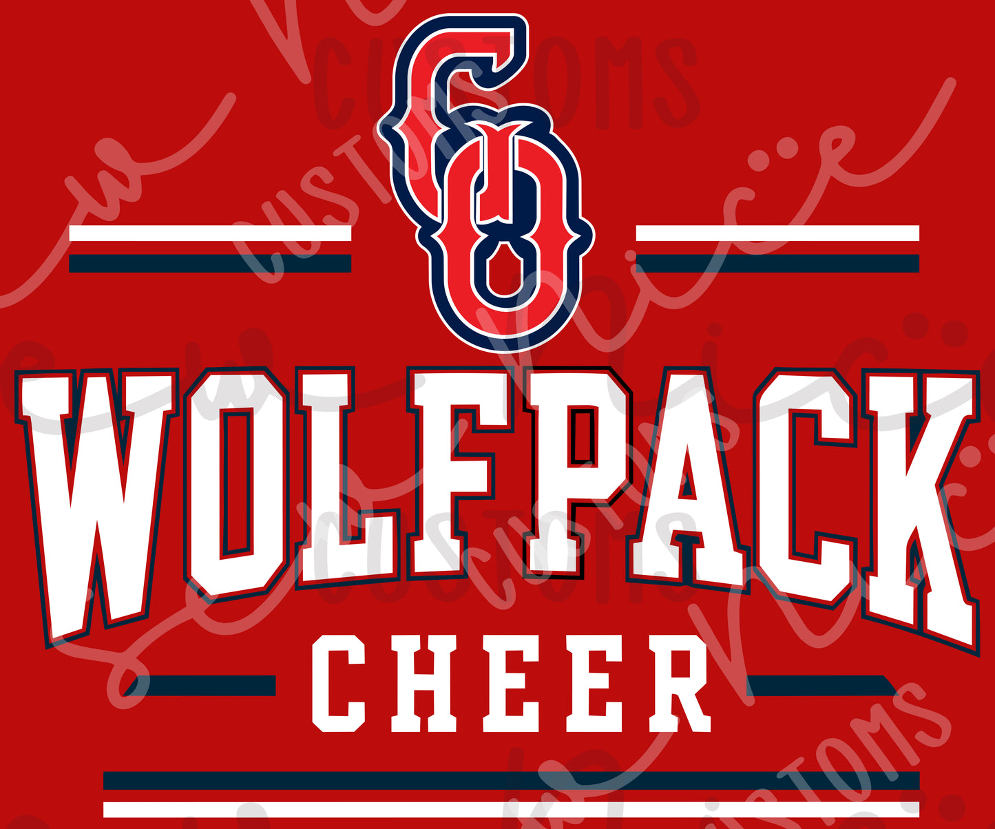 Go Wolfpack Cheer- Ladies Dri Fit Shirt