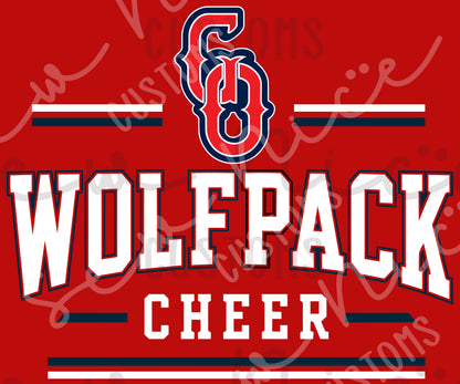 Go Wolfpack Cheer- Ladies Dri Fit Shirt