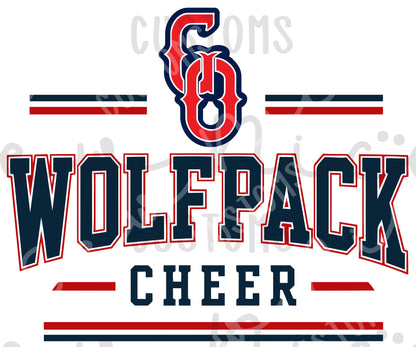 Go Wolfpack Cheer- Ladies Dri Fit Shirt