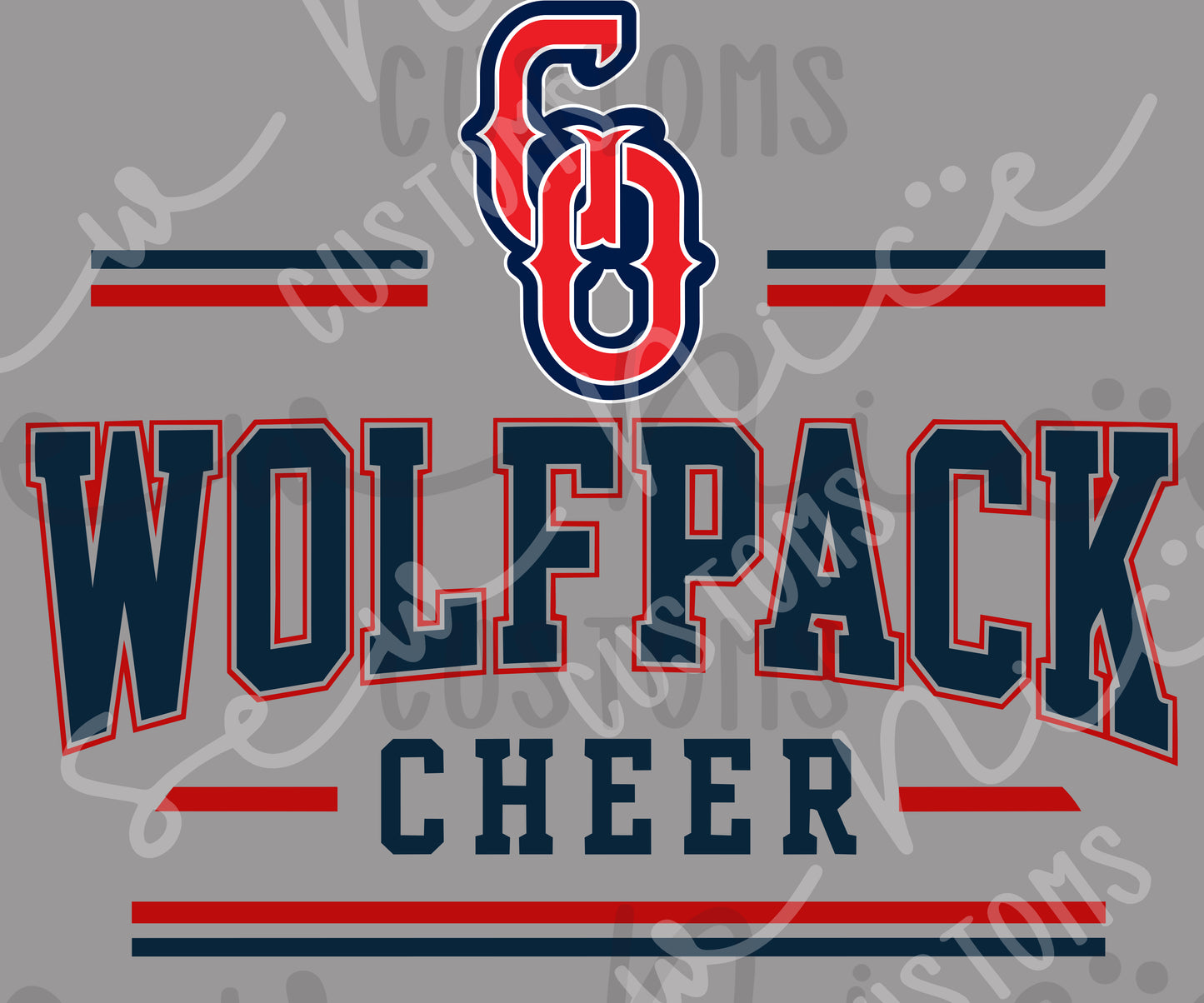 Go Wolfpack Cheer- Ladies Dri Fit Shirt