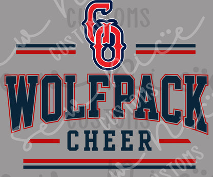 Go Wolfpack Cheer- Ladies Dri Fit Shirt