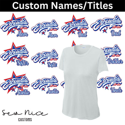 CUSTOM Name/Title Escondido Logo- Ladies Dri Fit Shirt