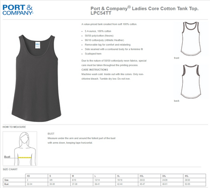 CUSTOM Name/Title Escondido Logo- Ladies Tank Top