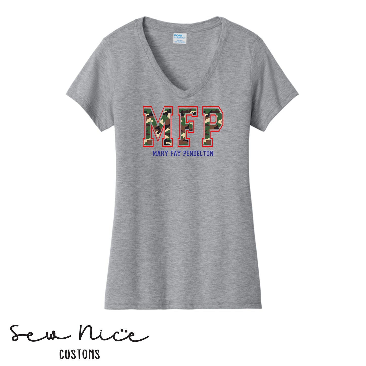 MFP Camo Women's V-Neck Shirt