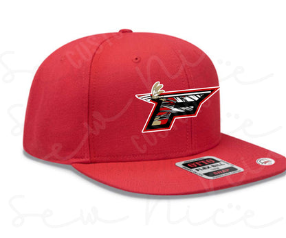 Embroidered "F"  Logo- Otto Wool Flat Bill Hat