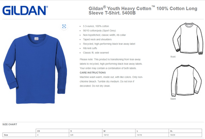 YOUTH Wildcat Soccer 2025- Long Sleeve Shirt