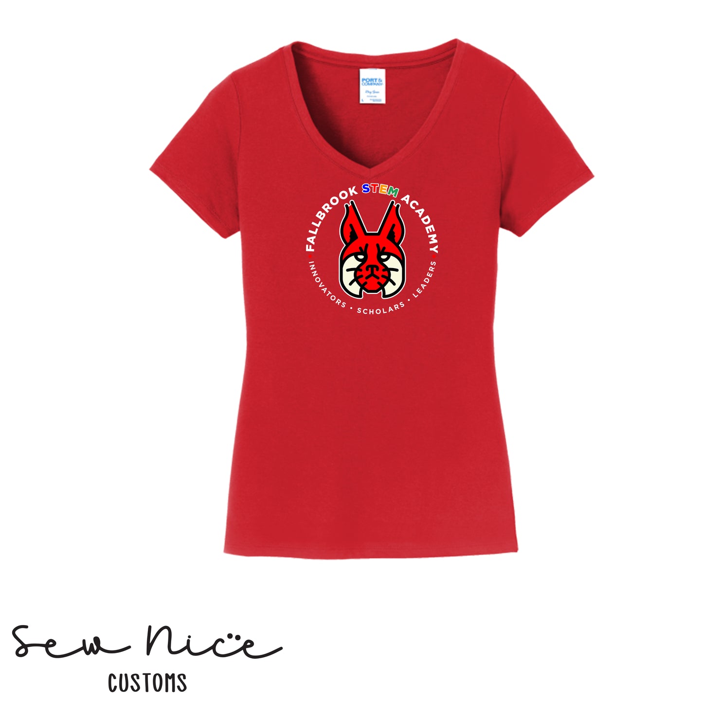 STEM- Original Logo- Ladies V-Neck Shirt