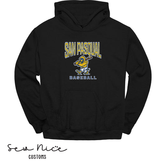 San Pasqual Baseball Mascot- Unisex Adult/Youth Hoodie