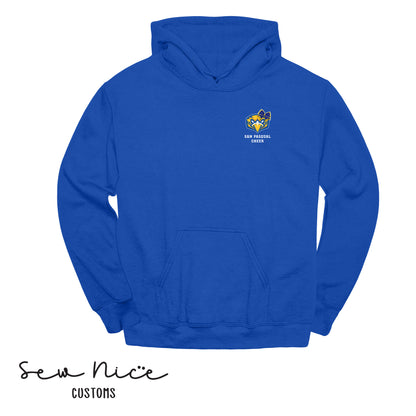 San Pasqual CHEER Glitter Bow- Unisex Adult/Youth Hoodie