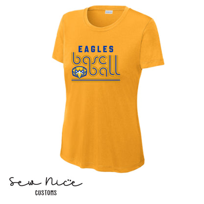 Retro Eagles Baseball- Ladies Dri Fit Shirt