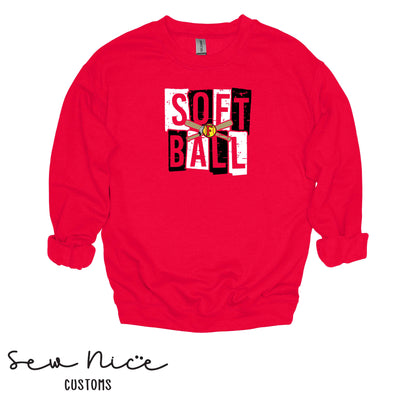 FHS Softball Blocks- Unisex Adult/Youth Crewneck Sweatshirt
