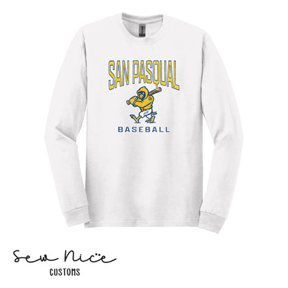 San Pasqual Baseball Mascot- Unisex Adult/Youth Long Sleeve Shirt