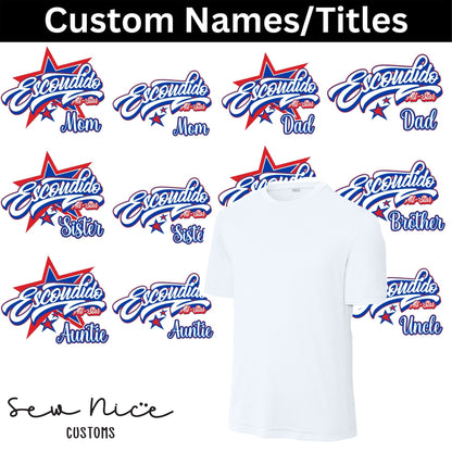 CUSTOM Name/Title Escondido Logo Design- Unisex Dri Fit Shirt