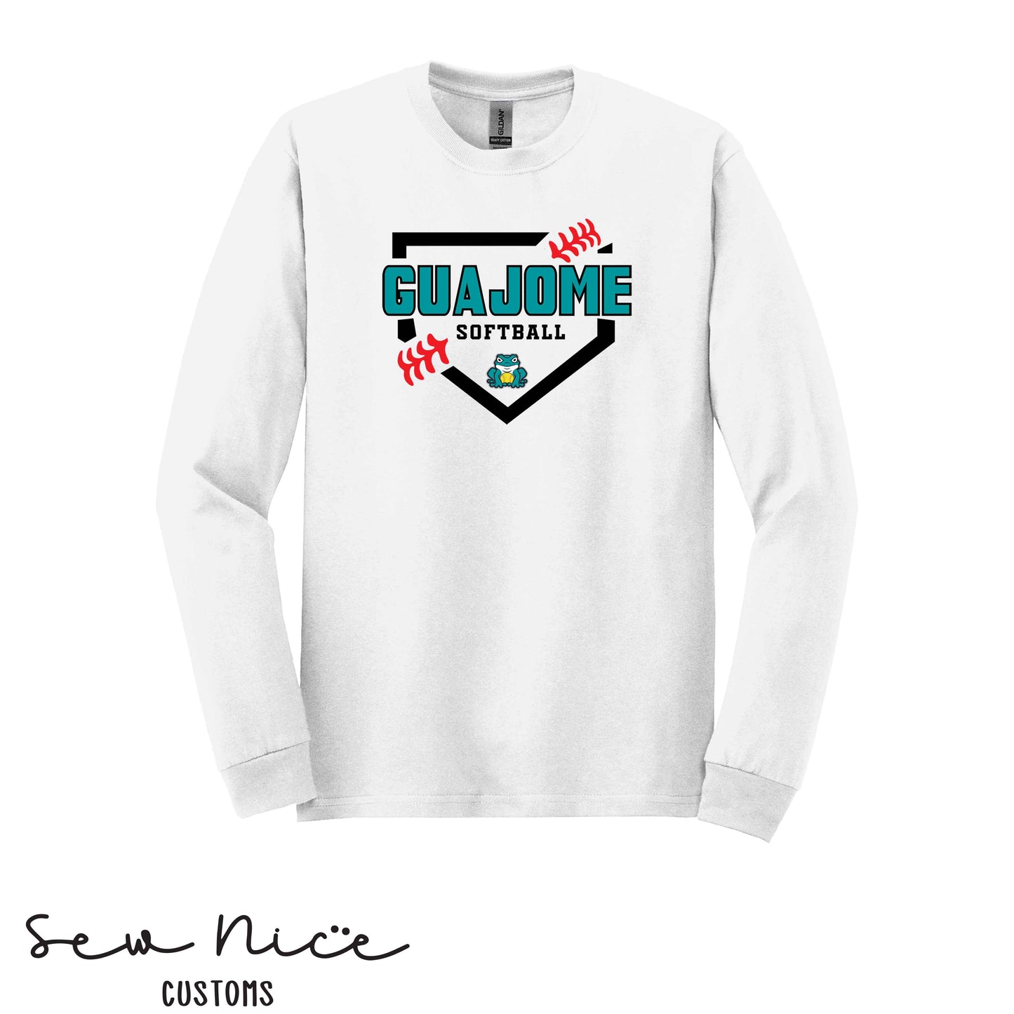 Guajome Softball Plate- Unisex Adult/Youth Long Sleeve Shirt